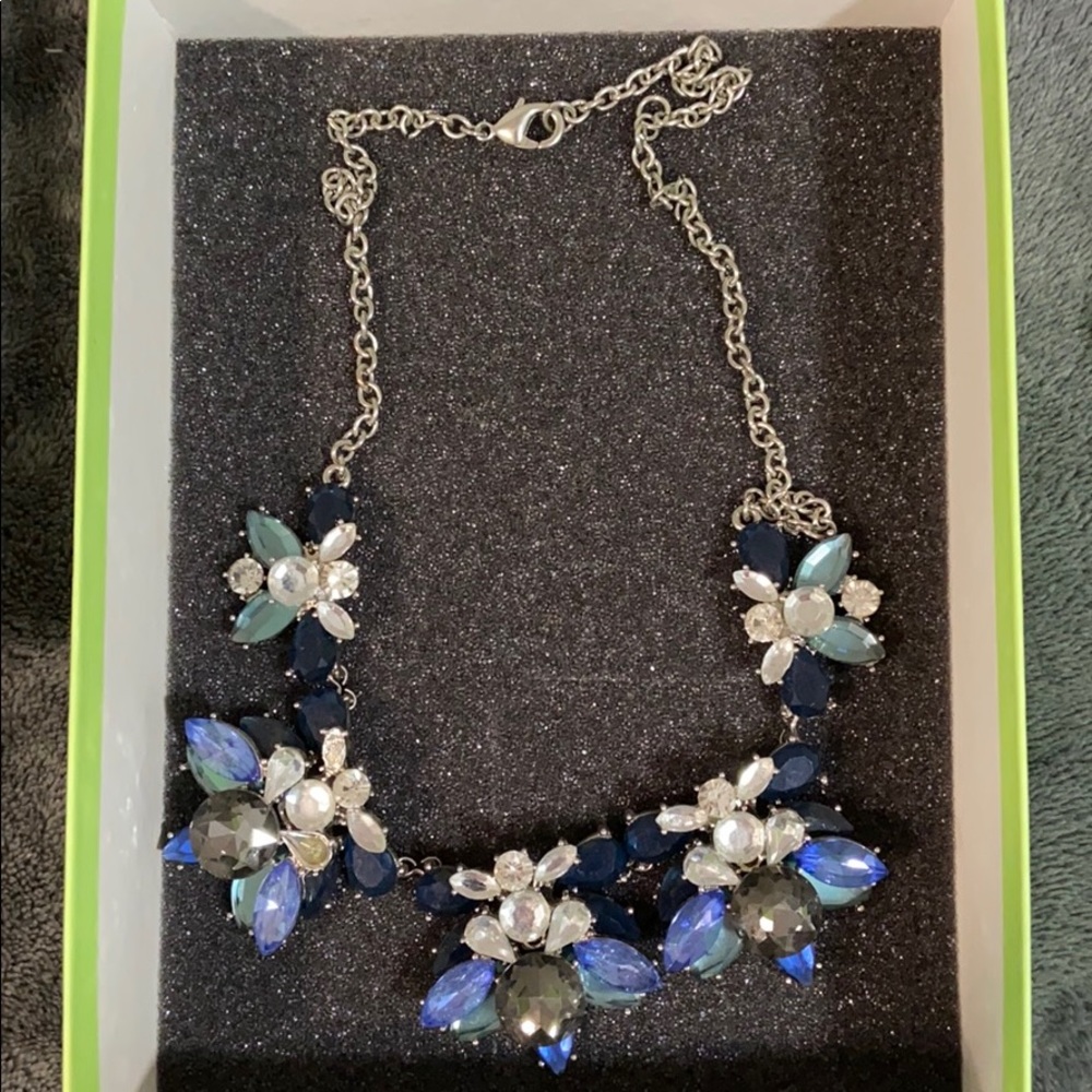 Blue Floral Necklace